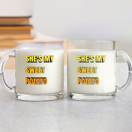 She's My Sweet Potato Glass Mugs