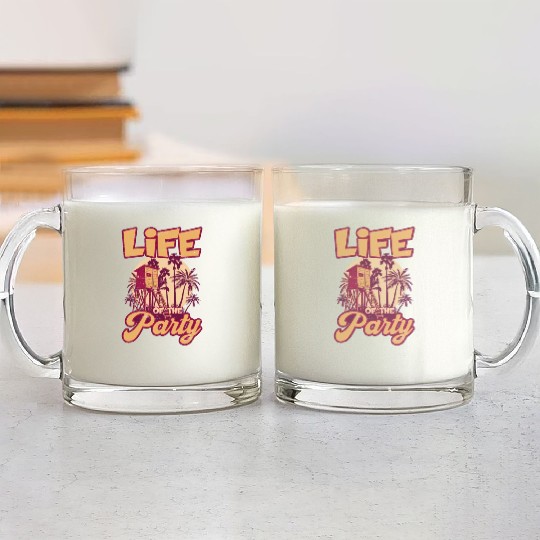Life Of The Party Swim Swimming Pool Guard Glass Mugs