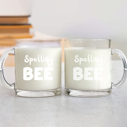 Spelling Bee - Teacher Glass Mugs