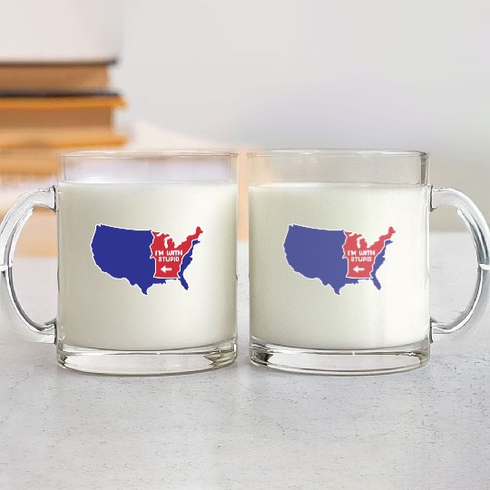 Vermont State US Design for patriotic Vermonters Glass Mugs