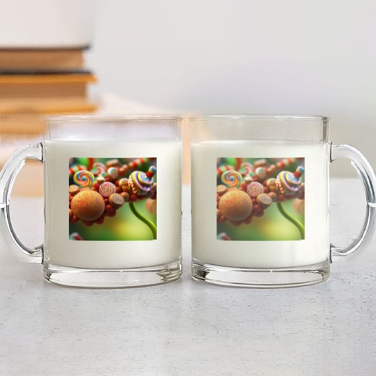 A glimpse into candy land version 4 Glass Mugs