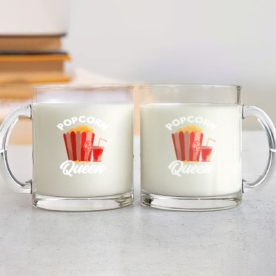 Film Popcorn Lover Glass Mugs