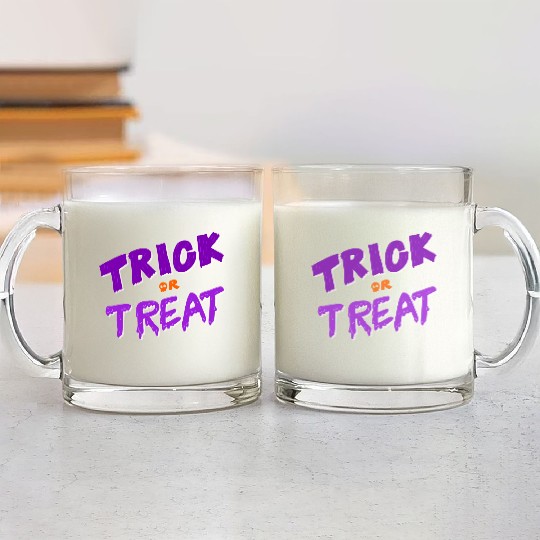 Trick Or Treat Glass Mugs