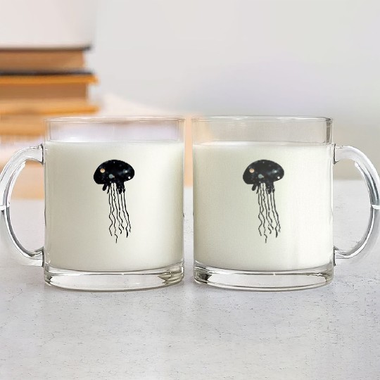 Jellyfish Galaxy Glass Mugs