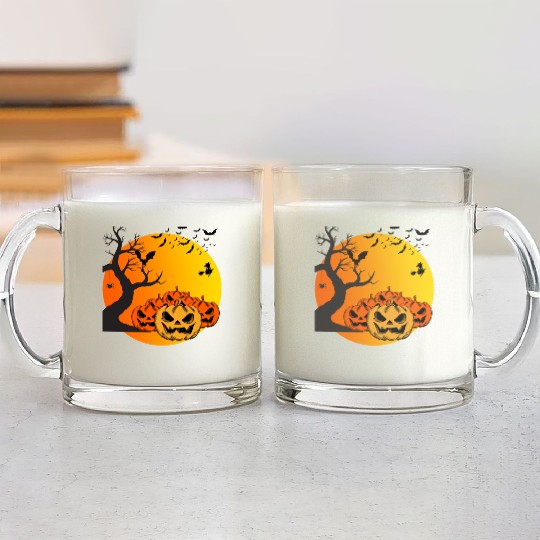 Halloween Night Glass Mugs