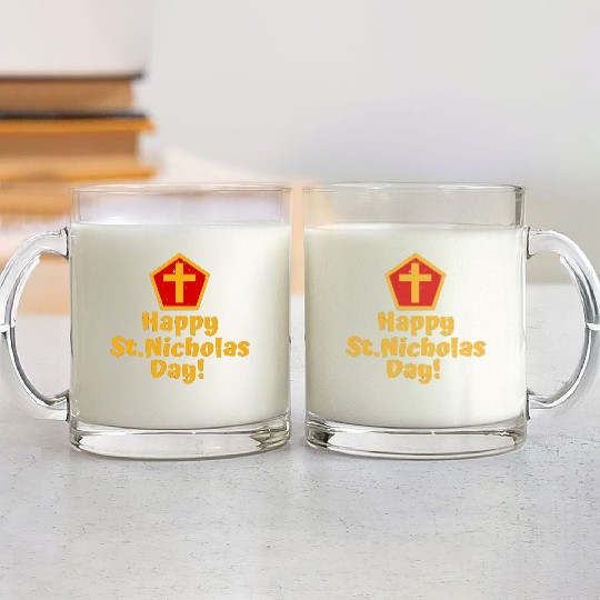 Saint Nicholas Glass Mugs