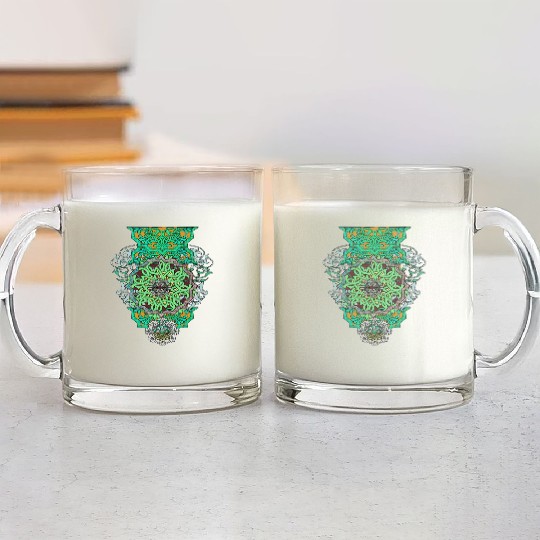 Tattoo Persian art Glass Mugs