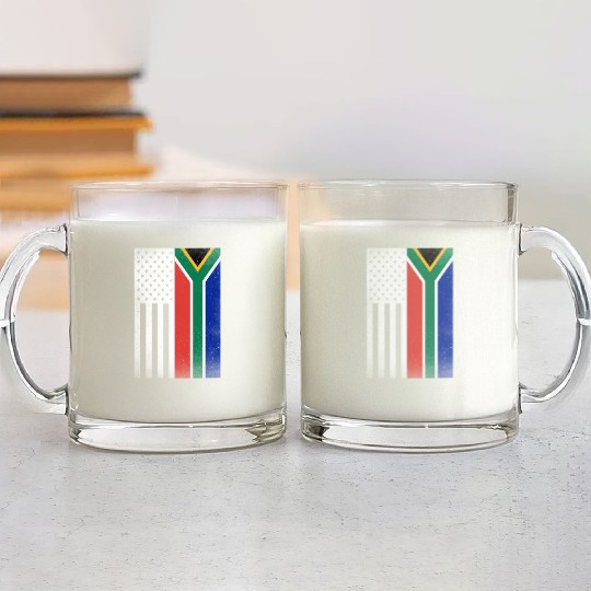 South Africa Design for South African Americans Glass Mugs