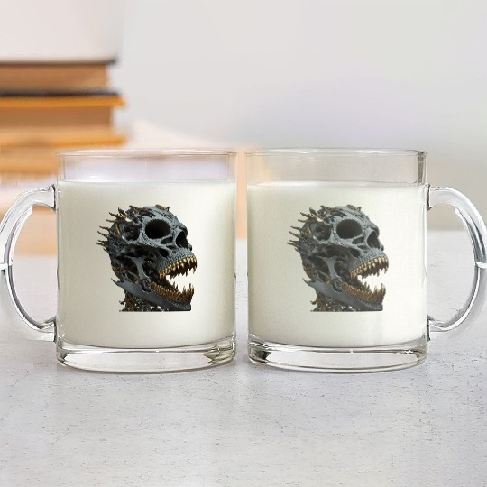 Skull Bling Glass Mugs