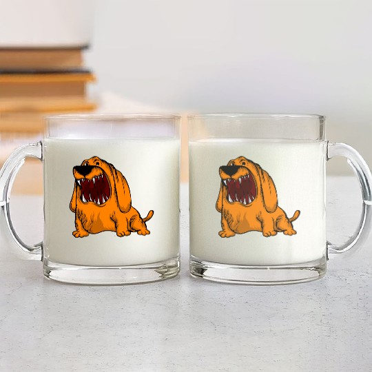 Scary Big Mouth Dog Owners Pet Lover Gift Ideas Glass Mugs
