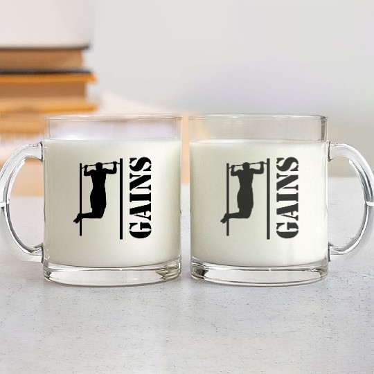 Bodybuilder Workout Pull Postal Service Back Exercise Gift Glass Mugs