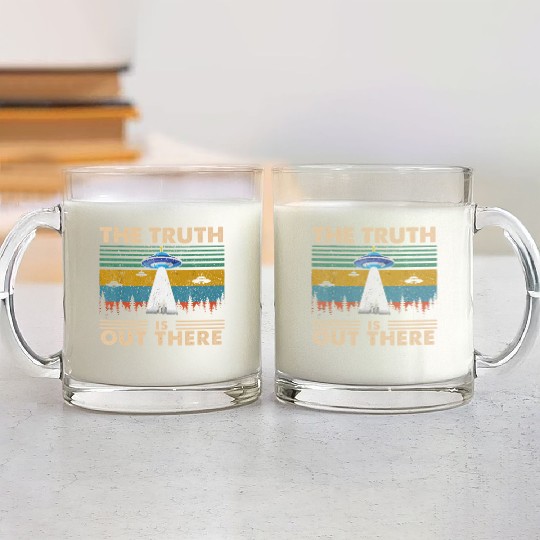 The Truth Is Out There Storm Raid Area 51 Alien Glass Mugs