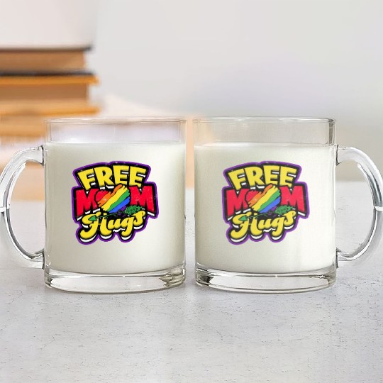 Free mom hugs - mom Glass Mugs