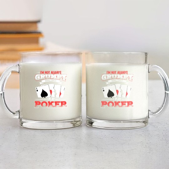 Poker Casino Poker Player Gambling Roulette Glass Mugs