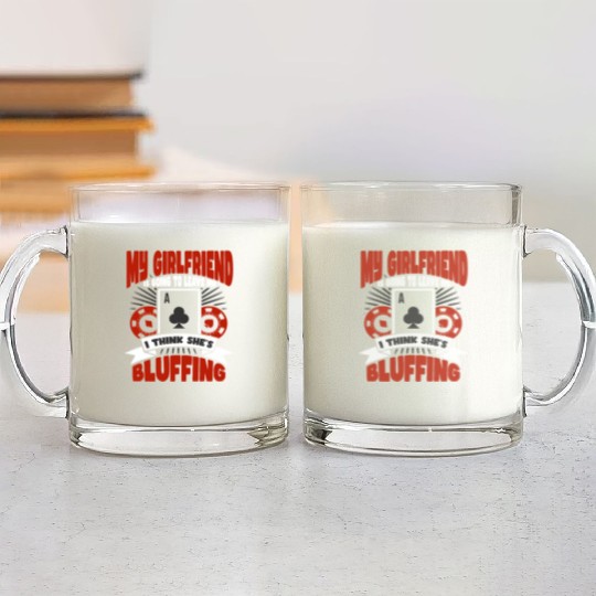 Poker Casino Poker Player Gambling Roulette Gift Glass Mugs