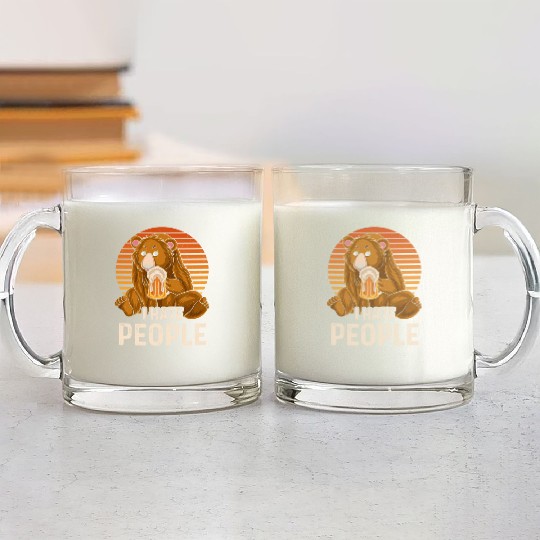 I Hate People Glass Mugs