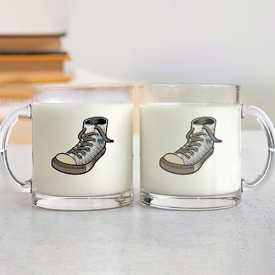Old school Sneaker Glass Mugs