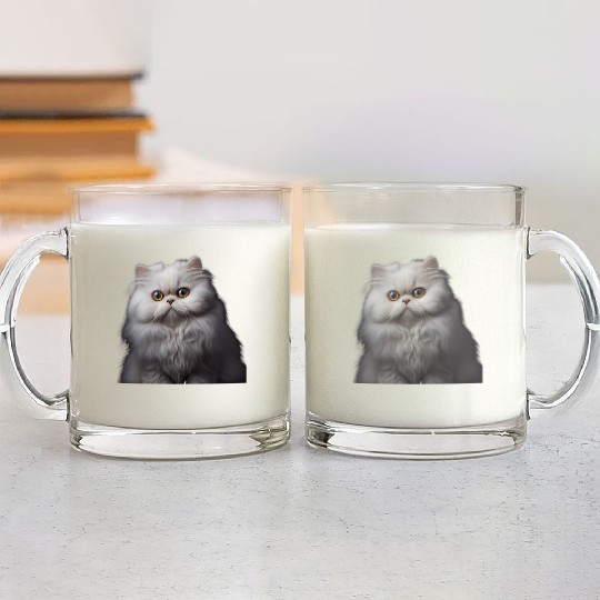 Persian Cat - A Sweet Gift Idea For All Cat Glass Mugs