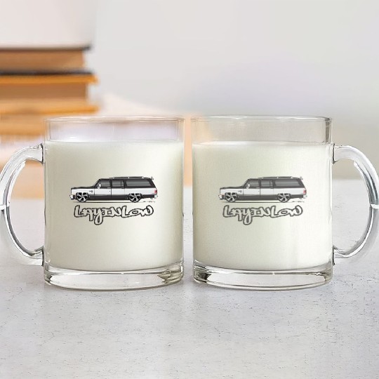 LAYLOW Midnight Black Glass Mugs