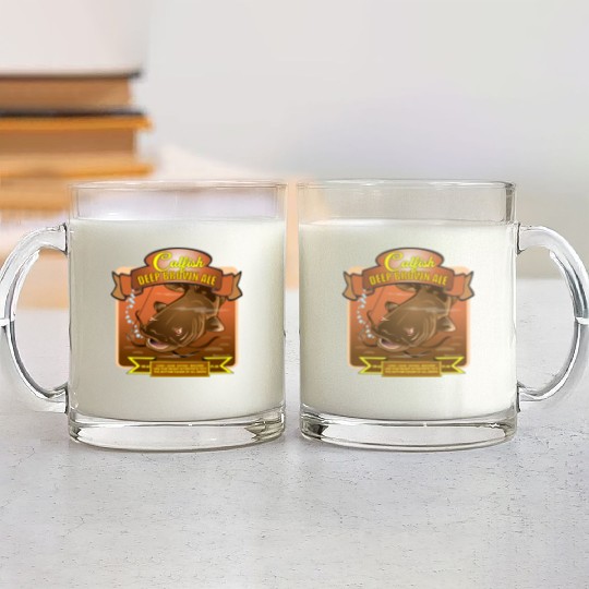 Catfish Deep Brown Ale Glass Mugs