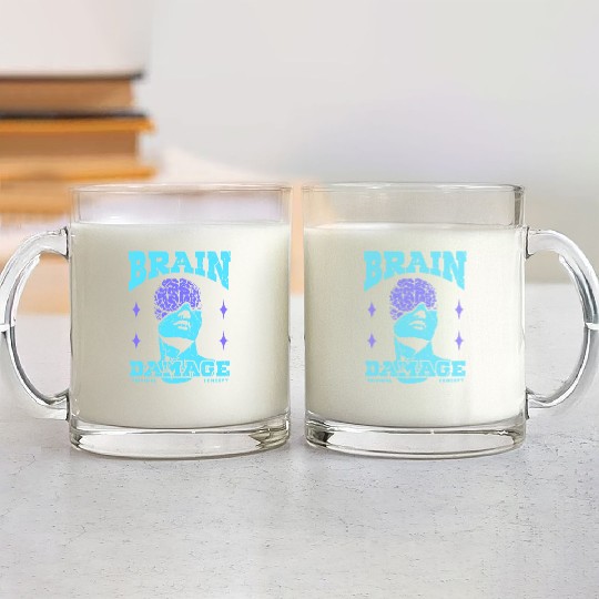 Brain Damage Streetwear Glass Mugs