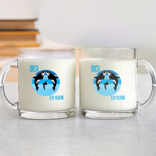 King Orca: Ruler of the Seas Glass Mugs