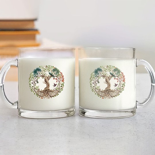 Tree of Life Glass Mugs