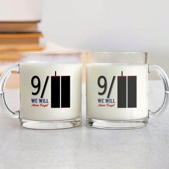 Patriot Day 9 11 Twin Towers New York USA Amerika Glass Mugs