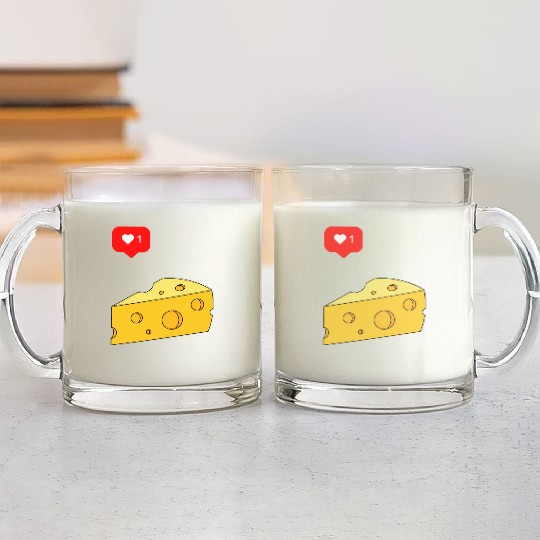 Cheese Lover Glass Mugs