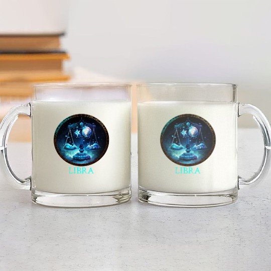 Embrace Your Libra Identity: Libra Pride Zodiac Glass Mugs