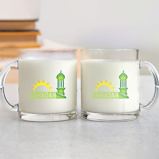 Ramadan Begins Glass Mugs