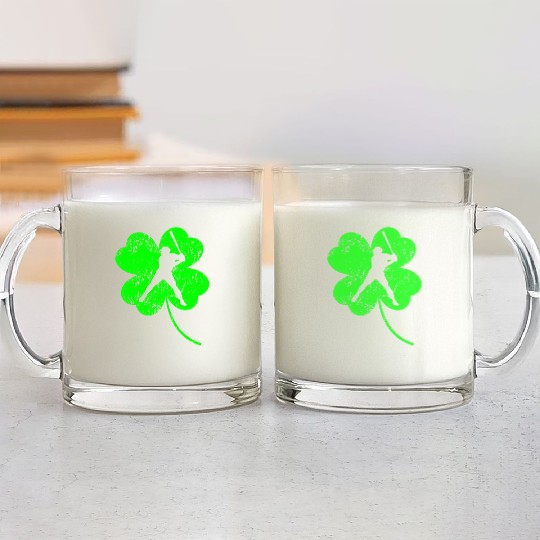 Baseball St. Patrick's day shamrock Glass Mugs