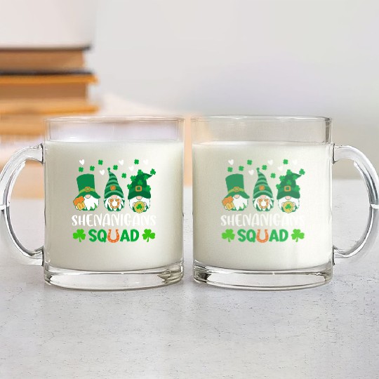 Shenanigans Squad Glass Mugs