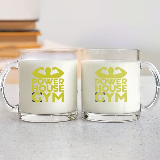Powerhouse Gym Glass Mugs