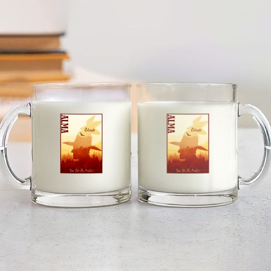 Alma Colorado wild west town Glass Mugs