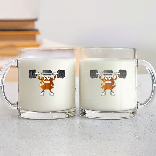 funny gym Pepper Glass Mugs