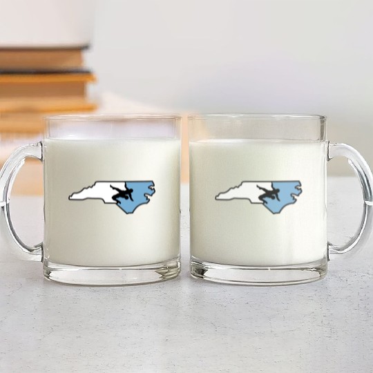 North Carolina Wrestling Glass Mugs