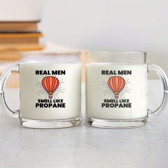 Hot Air Ballooning Hopper Balloon Ride Balloonist Glass Mugs