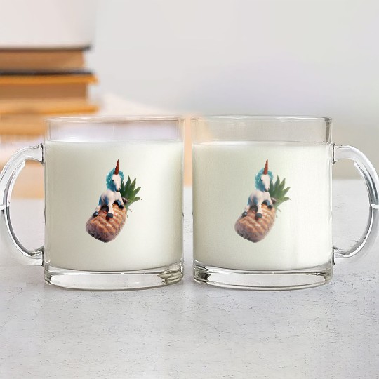 Pineapple unicorn - tropical unicorn Glass Mugs