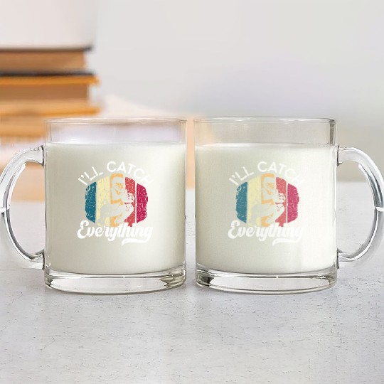 Baseball Lover Baseball Player Baseball Catcher Glass Mugs