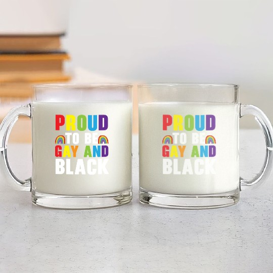Gay Rights Rainbow Pride Month LGBTQ Gay Pride Glass Mugs