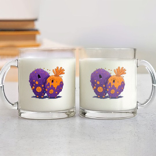 crazy carrot Glass Mugs