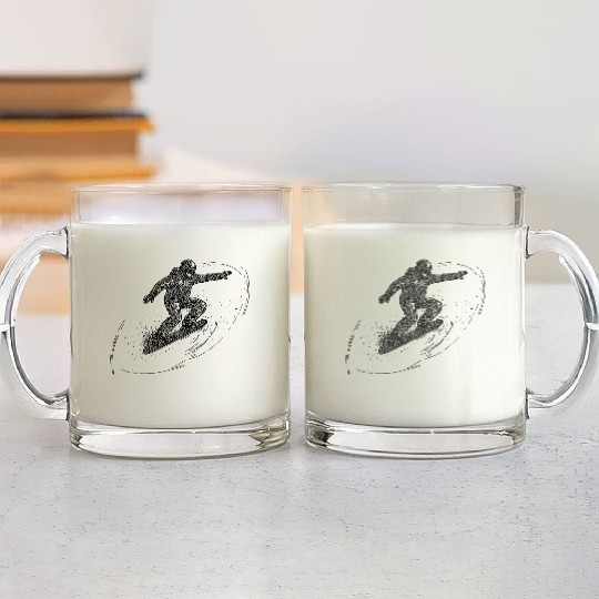 Direction Tal Snowboarding Crass Snowboard Style Glass Mugs