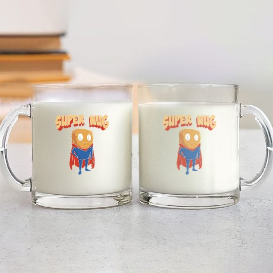 Super Nug Chicken Nuggets Glass Mugs