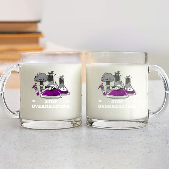 Asexual Pride Ace Flag Science Teacher Glass Mugs