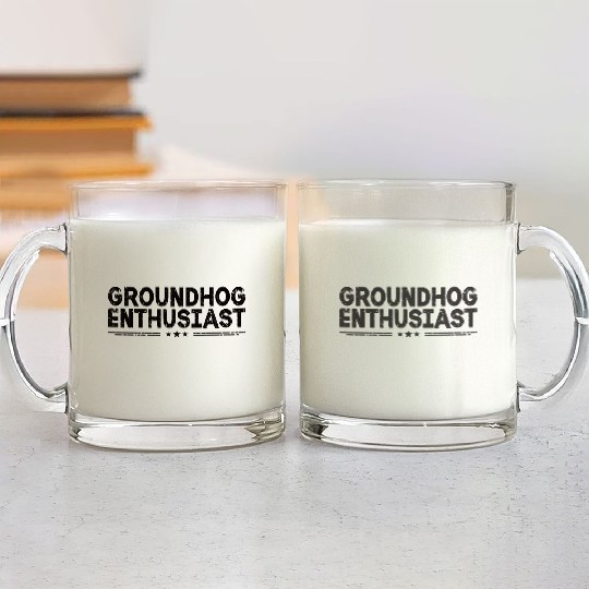 Groundhog Enthusiast Funny Groundhog Lover Glass Mugs