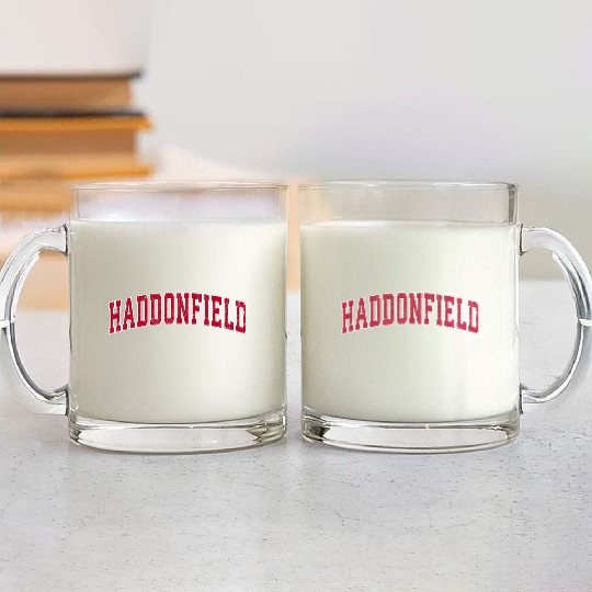 Haddonfield New Jersey Nj Sports Red Glass Mugs
