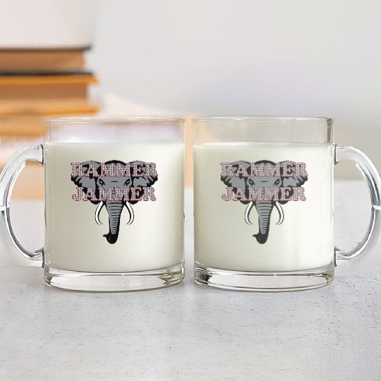 Albm Rammer Jammer Houndstooth Elephant Tide Glass Mugs