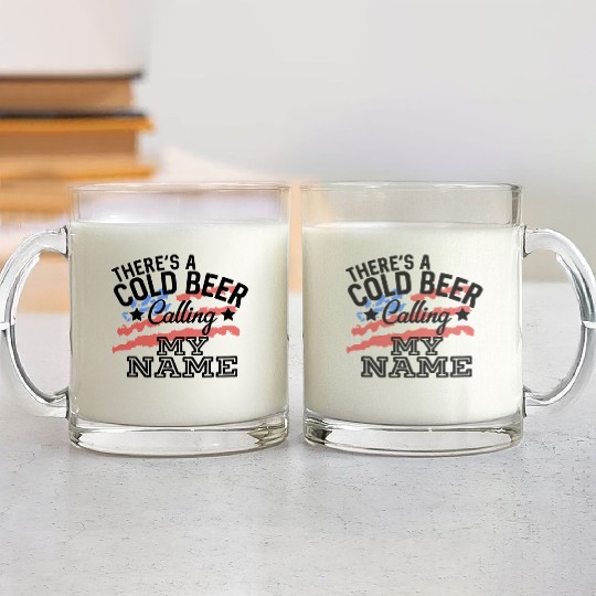 There'S A Cold Beer Calling My Name Country Music Glass Mugs