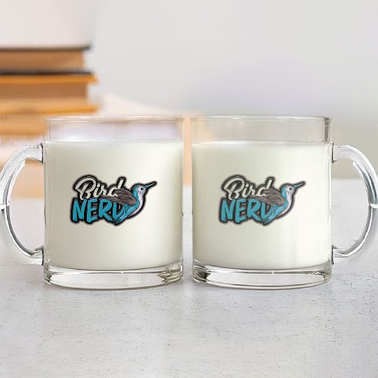 Bird Desig for Birdwatcher Bird Nerd Lover Bird Glass Mugs